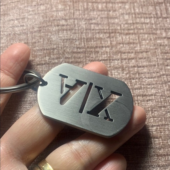 Armani Exchange Silver Keychain - Picture 2 of 6